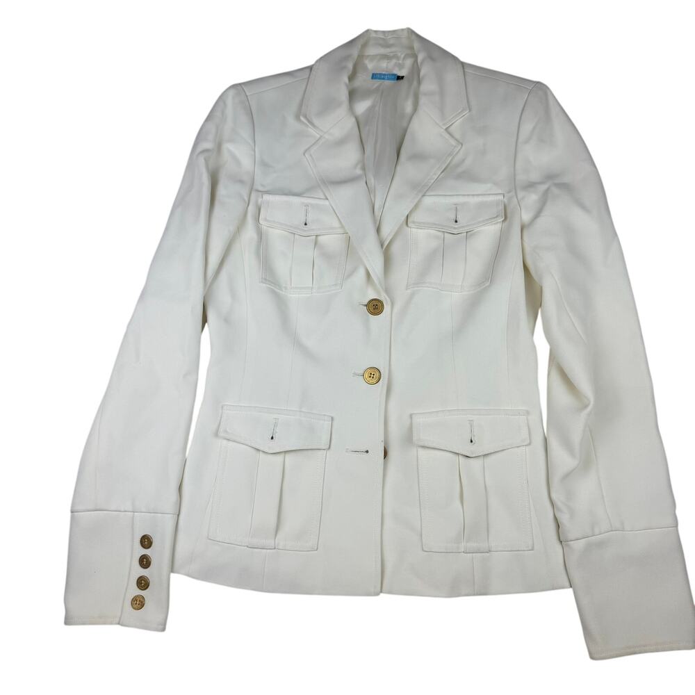 J.McLaughlin White Safari Blazer Size 4